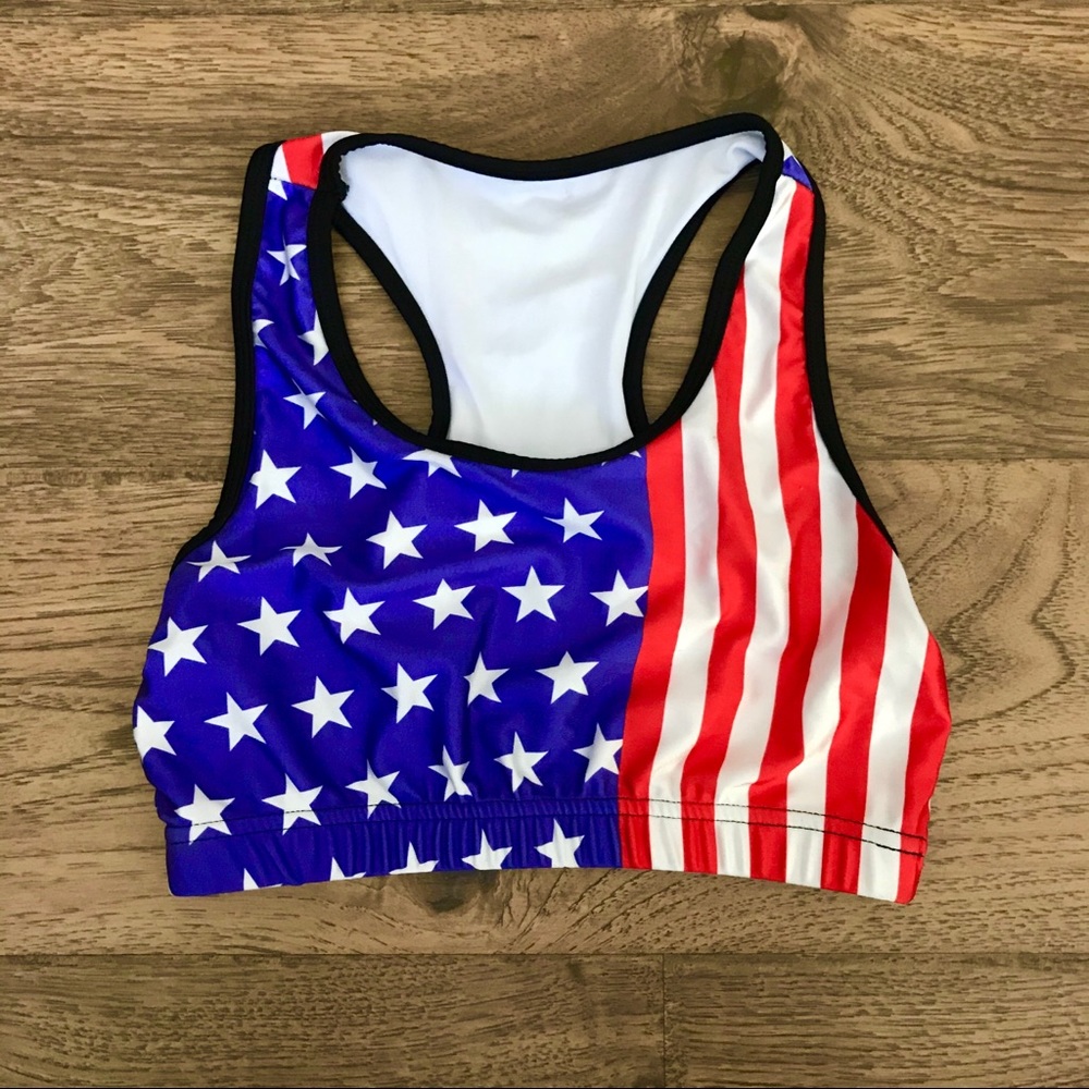 American Flag Sports Bra/ Swimsuit Top 🇺🇸